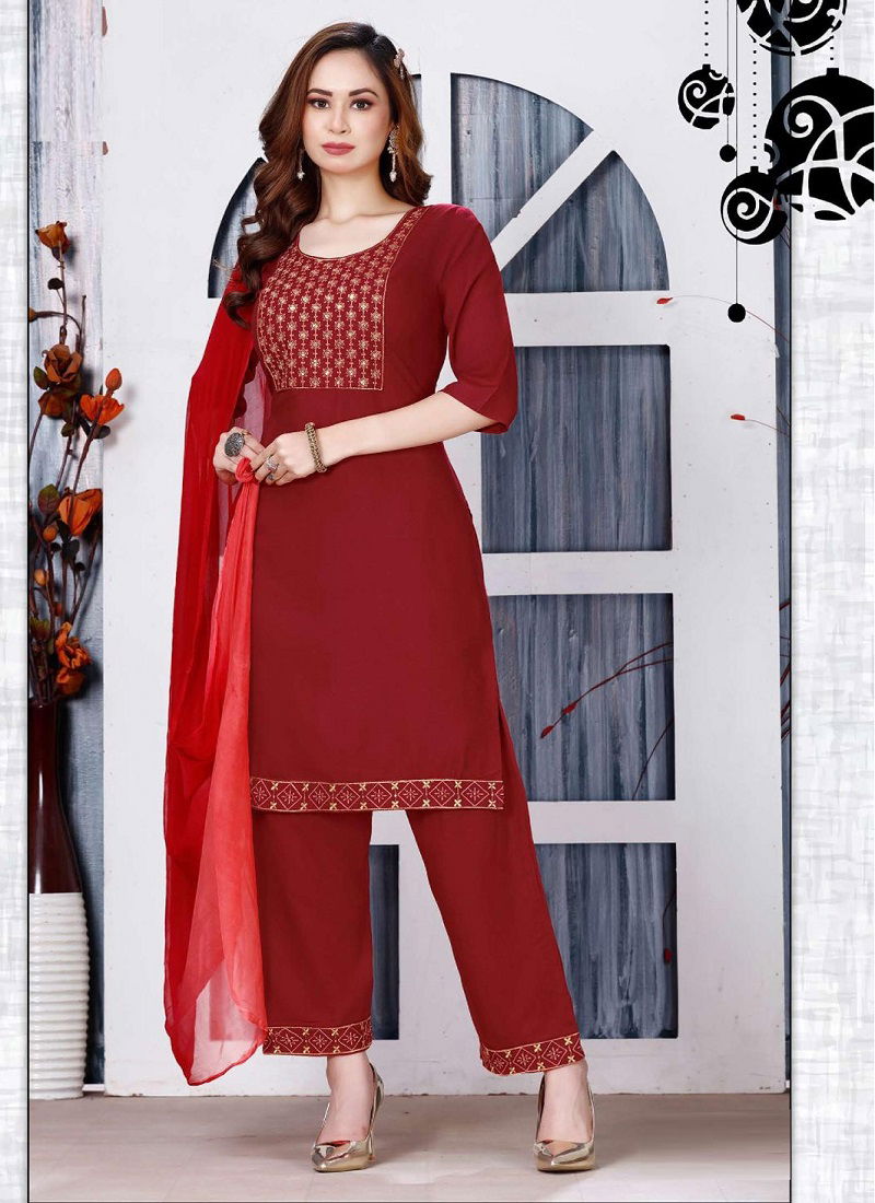 Rc Mirza Vol 1 Embroidery Readymade Suits Catalog
